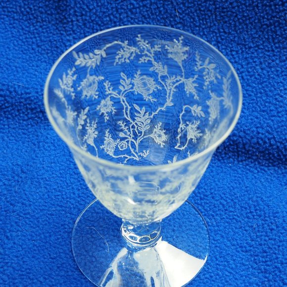 Vintage Fostoria Chintz Oyster/Fruit Cocktail - Picture 7 of 14